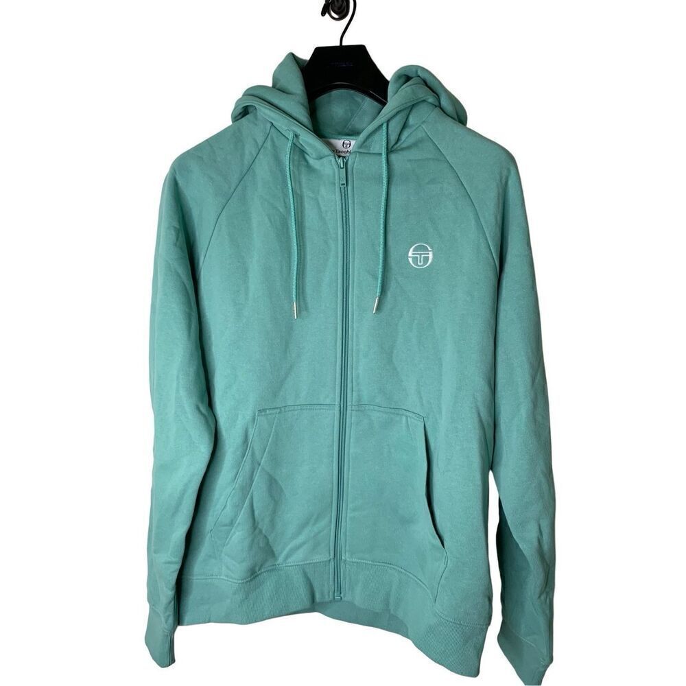 Sergio Tacchini Serif Logo zip up hoodie Canton men's size XL NEW NWT